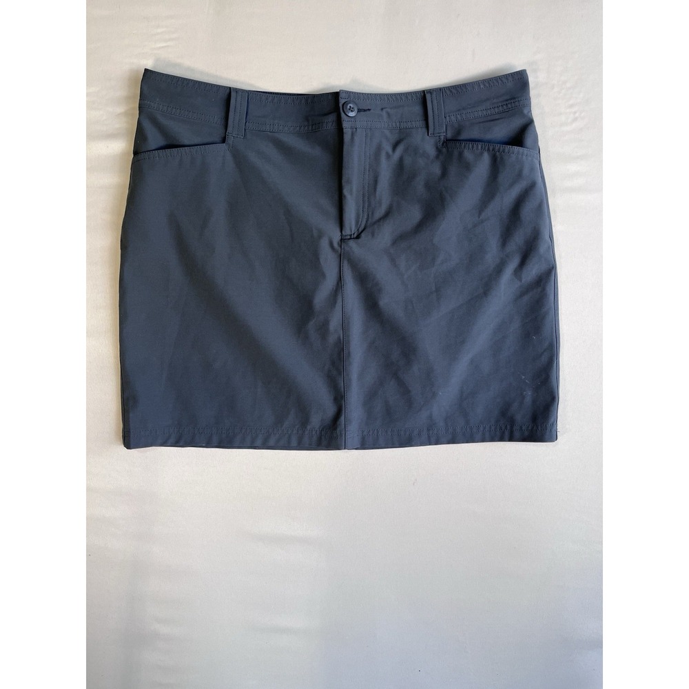 Eddie Bauer Travex Skort Womens 12 Gray Hiking Travel Active Skirt Mini Athletic